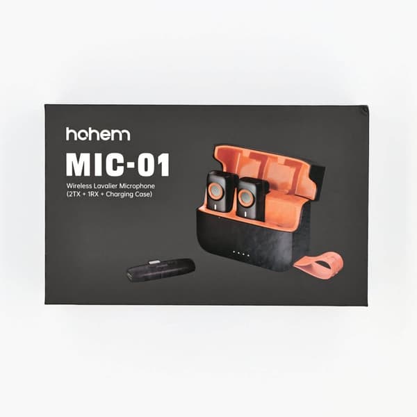 Hohem Mikrofon MIC-01 2TX 1RX Opladningsetui Lightning
