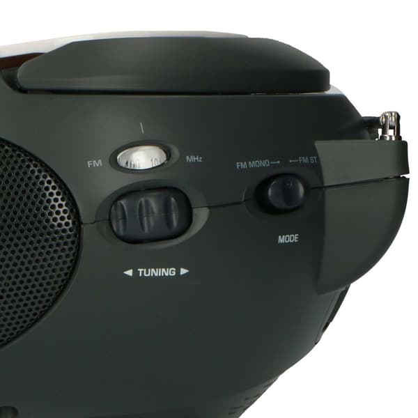 Lenco Bærbar stereo FM-radio med CD Hvid
