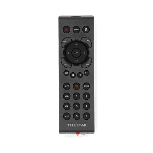 TELESTAR Remote Control DIRA M1/M11i+/M12i/M14i/S2/S20C/S21i+/S24i/S24CD/S32iCDDABMAN i310CD/i560CD Black