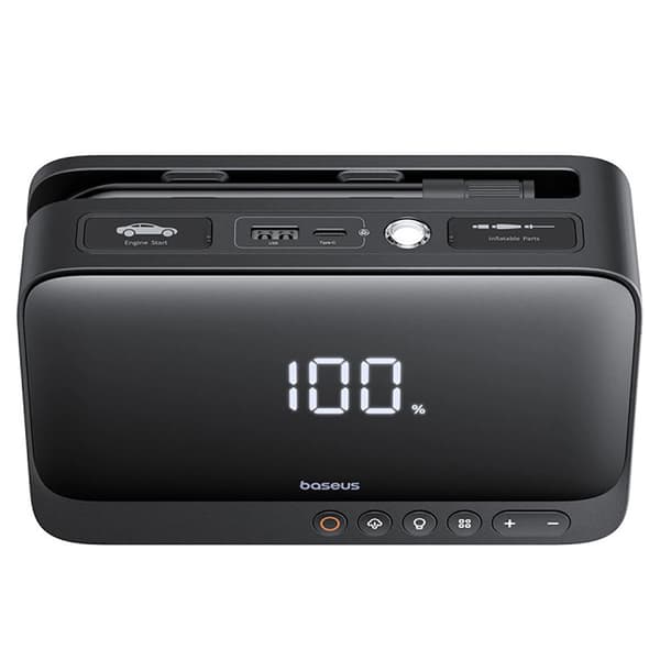 Baseus Super Energy 4i1 600A Powerbank / Kompressor / Lommelykt / Jump Starter