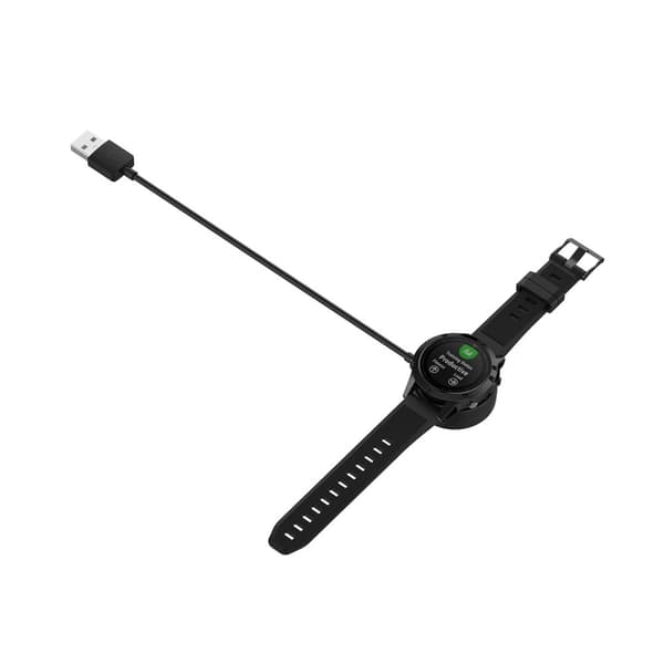 INF Garmin Fenix 8/7/6/5 Smartwatch-laddare, USB-A-laddningskabel med rund bas (1m)