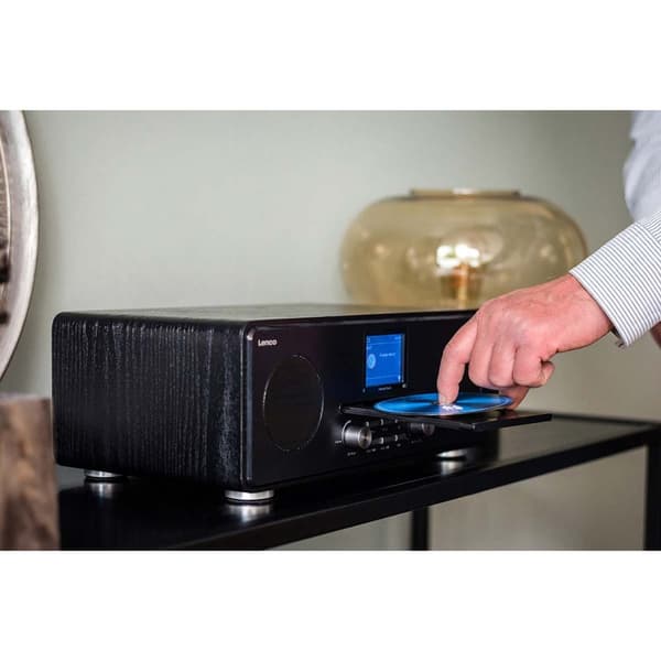 Lenco DAB+ FM-radio med CD MP3-afspiller Bluetooth Sort