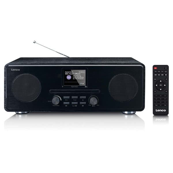 Lenco DAB+ FM-radio med CD MP3-afspiller Bluetooth Sort