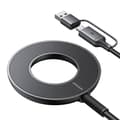 Miniatyrbilde 2 av 6: Joyroom JR-WQM03 magnetisk lader, USB + USB-C, 1,2m (svart)