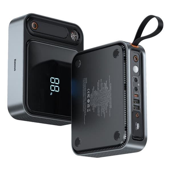 Baseus - Car Jump Starter Super Energy Ultra (C00251400111-00) - Externt batteri, USB, Type-C, 3000A, 26800mAh - Svart