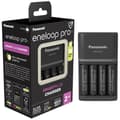 Miniatyrbild 3 av 3: NiMH-laddare med Panasonic Smart &amp; Quick BQ-CC55 +4x eneloop Pro AA-batterier