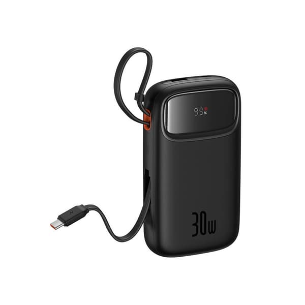 Baseus QPow 2 Powerbank 30W 20000mAh med 2xUSB-C - Svart