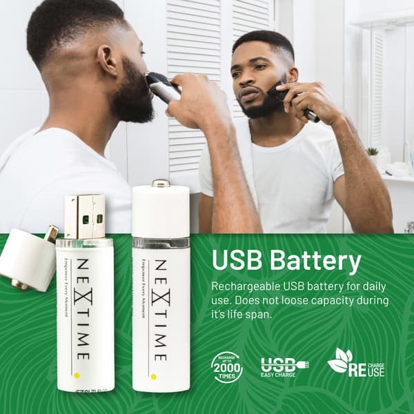 NeXtime NE-AABAT003 Genopladeligt AA USB-batteri Blister A 4 stk.