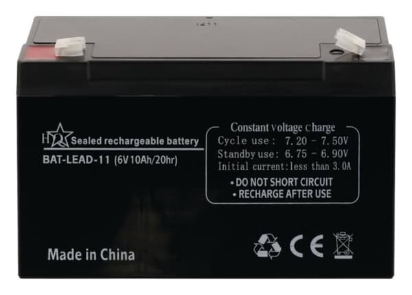 HQ - Hq Bat-lead-11 Bly-syre batteri 6 V 10 Ah
