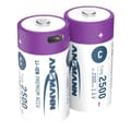 Miniatyrbillede 2 af 4: Ansmann genopladeligt batteri C og USB-C