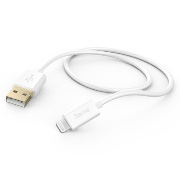 Hama Ladekabel USB-A - Lightning 1,5 M Hvid