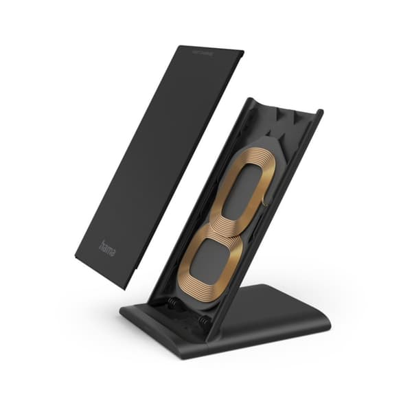 Hama Trådløs Oplader QI-FC10S 10 W Trådløs Smartphone Oplader Pad Sort
