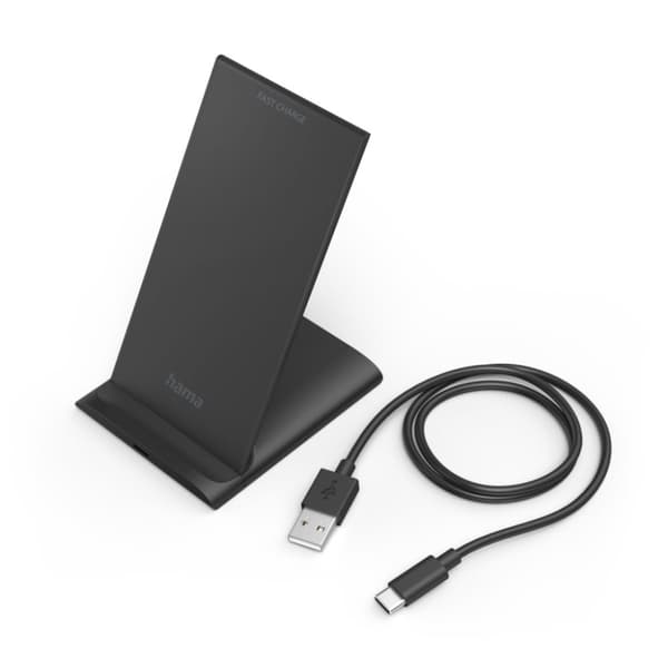 Hama Trådløs Oplader QI-FC10S 10 W Trådløs Smartphone Oplader Pad Sort