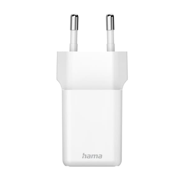 Hama Hurtigoplader USB-C PD/QC/GaN Super-Mini-Oplader 45 W Hvid