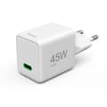 Miniatyrbillede 1 af 5: Hama Hurtigoplader USB-C PD/QC/GaN Super-Mini-Oplader 45 W Hvid