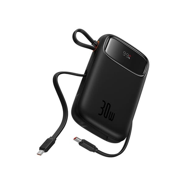 Baseus QPow 2 Powerbank 30W 10000mAh med 2xUSB-C - Svart