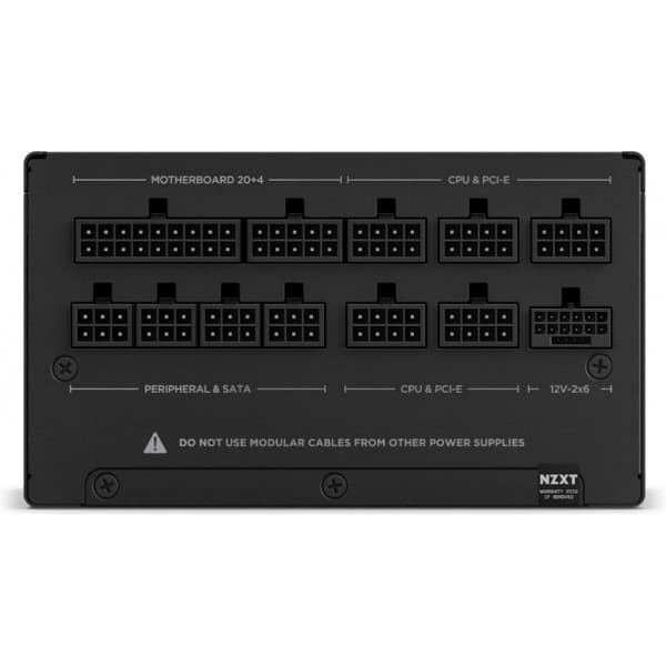 NZXT C850 ATX 3.1 strømforsyning, 850 W, sort