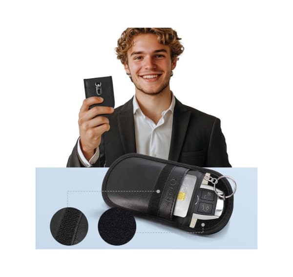 Tech-Protect car key pouch RFID Signal Blocker KLR100, black