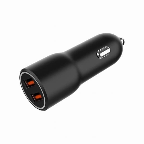 Mobillader bil usb 2port/ta-uc-a2qc36-car-01, Gembird Sort