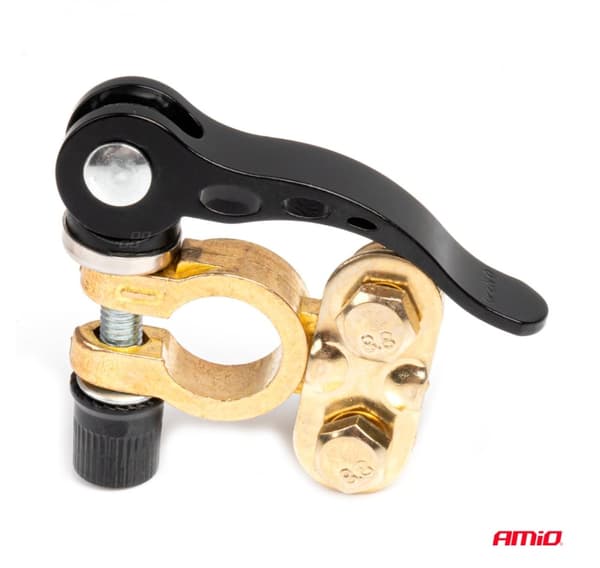 A set of battery terminals with quick release