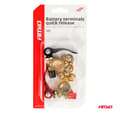 Miniatyrbillede 1 af 5: A set of battery terminals with quick release