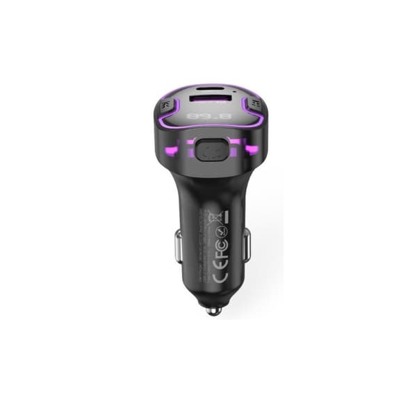 FM transmitter + charger BCC12 BT MP3, black, XO