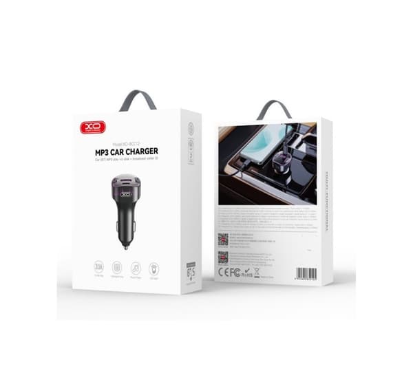 FM transmitter + charger BCC12 BT MP3, black, XO