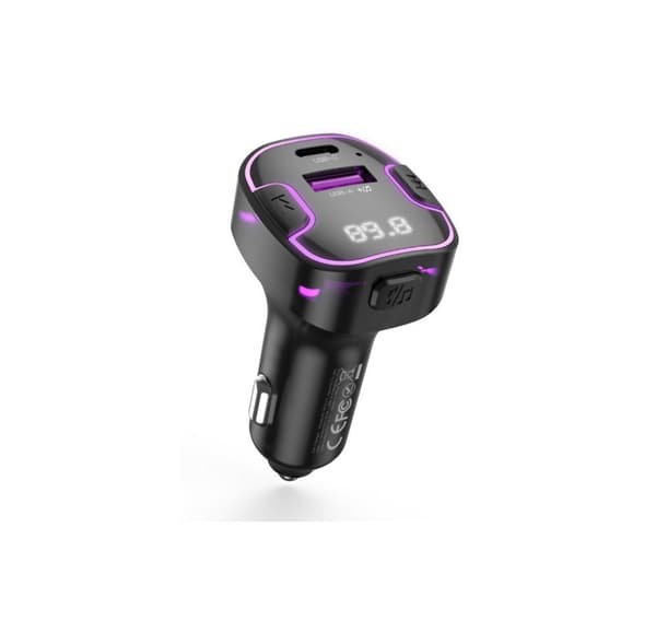 FM transmitter + charger BCC12 BT MP3, black, XO