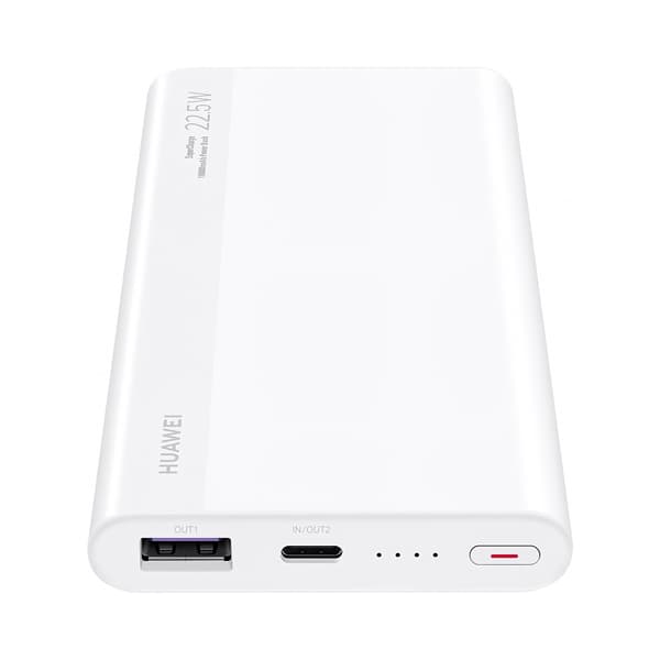 Huawei SuperCharge Powerbank 10000 mAh – 22,5 W Hurtiglading, USB-C, Toveis Lading