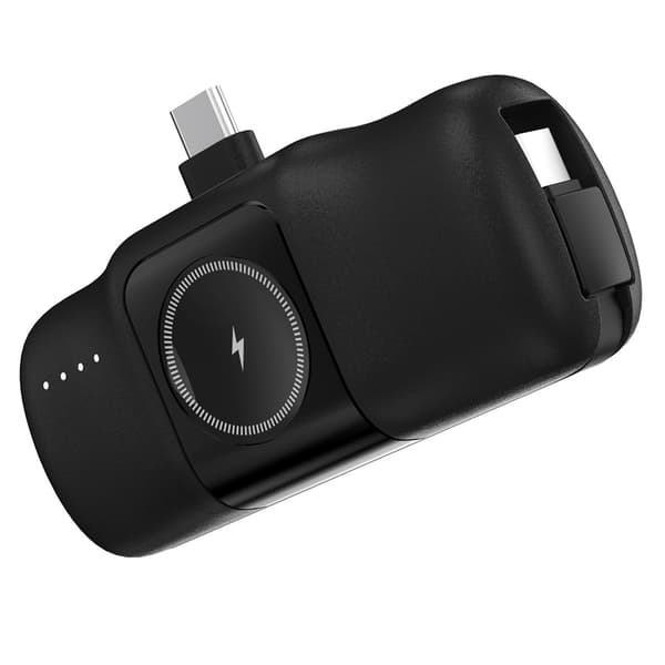Wozinsky Powerbank 5000mAh 15W med USB-C-stik og trådløs opladning til Apple Ur