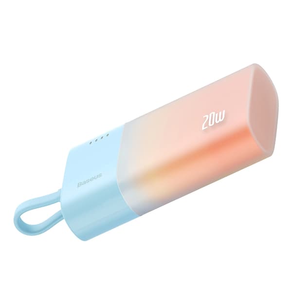Baseus Popsicle-virtapankki 5200mAh 20W salamakaapelilla ja kesäisillä väreillä