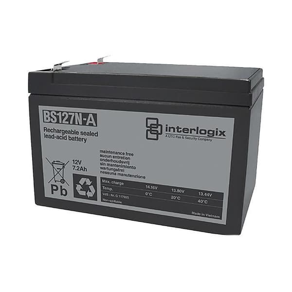 Förseglat blybatteri - Aritech - Bs127N-A - 12V - 7,2Ah - Intrång/video/åtkomstkontroll
