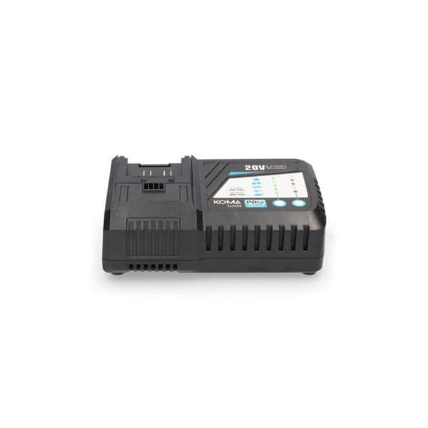 Laddare - KOMA - 125W - för batterier 08770 2Ah och 08771 4Ah - Snabbladdning - Ljusindikator