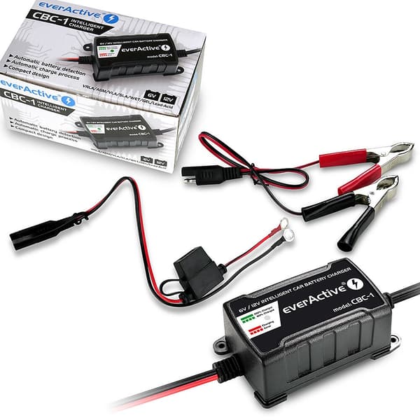 Bilbatterioplader everActive CBC1 6V/12V