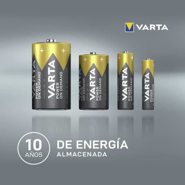 VARTA Batterier AAA, 100-pack, Power on Demand, Alkaliska, 1,5V, ekologisk förpackning, för datortillbehör, Smart Home, lampor