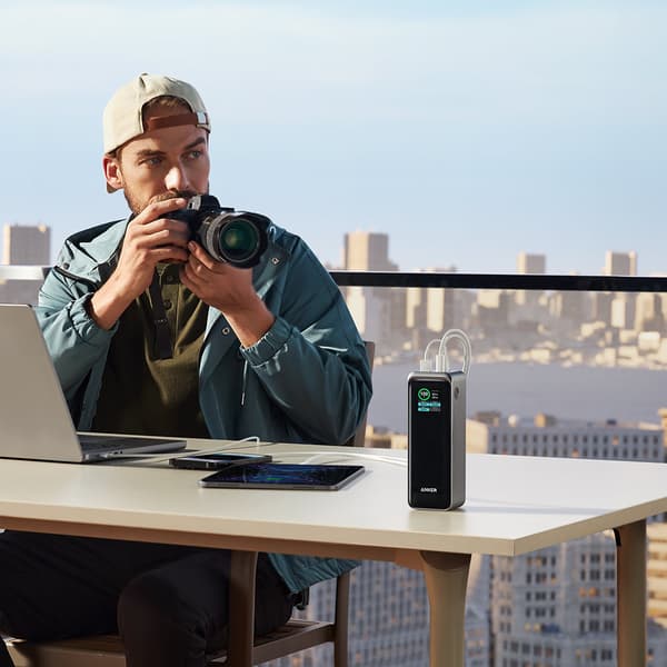 Anker Prime Powerbank 250W med 27650mAh kapacitet og PD 3.1 teknologi - Svart