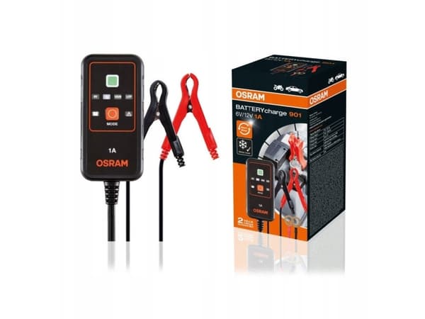 BATTERYcharge 901 lader, ladespenning: 6/12 V OSRAM, ladestrøm: 1A