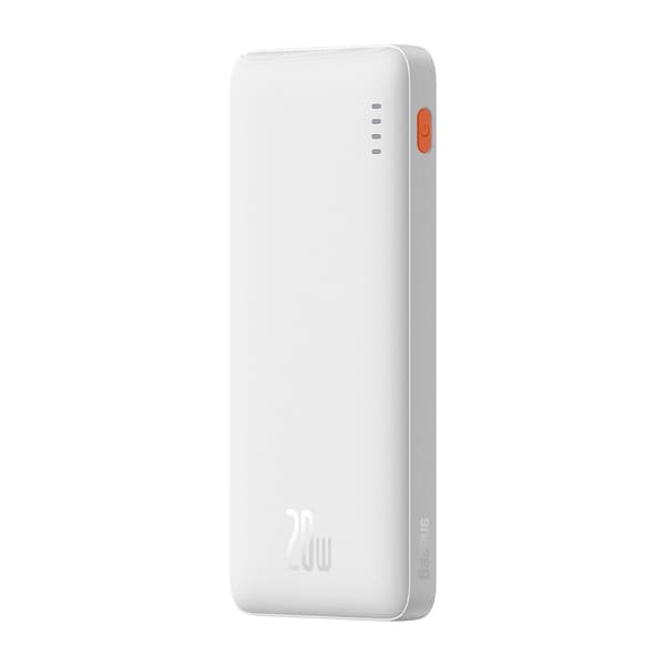 Baseus Airpow powerbank 20W 10000mAh med dobbelt opladning - Hvid