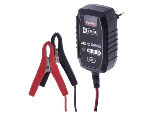 Emos N1015, 7.3 - 14.5 V, 0,8 A, 220 - 240 V, 50 Hz, 1,8 m, Overoppheting, Revers polaritet, Kortslutning