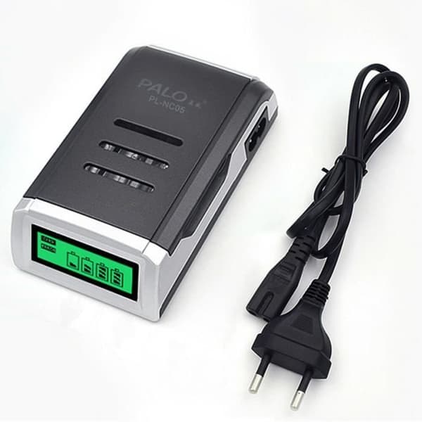 Laddare för batteri - ZEEPIN - NC05 - LCD - 4 platser - NiCd NiMh