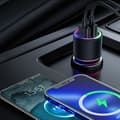 Miniatyrbild 4 av 6: Biloplader 2x USB 24W, 4,8A med RGB lys - JoyRoom (JR-CL10) - Sort