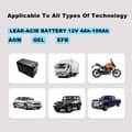 Miniatyrbild 6 av 6: 12V 10A Smart Bilsensor Laddare, Motoladdare med LCD-skärm och Underhållsfunktion, Multifunktionsskydd