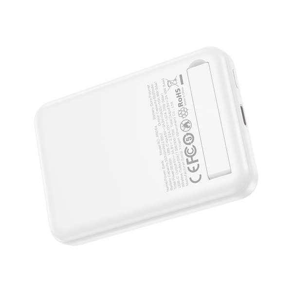 XO Powerbank med magnetisk oplader 20W 10000mAh - Hvid