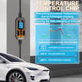 Miniatyrbild 5 av 5: Bärbar EV-laddare, 11KW effektutgång, justerbar ström 8A till 16A,TYPE2