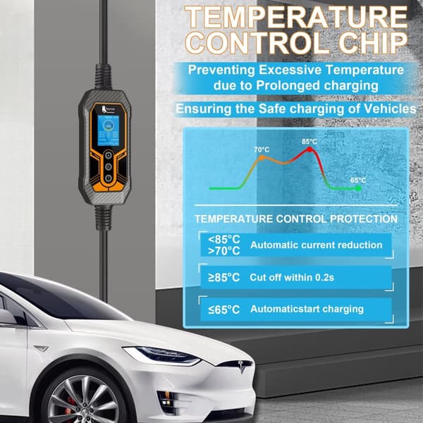 EV-laddare, Wi-Fi Smart Control, justerbar ström upp till 32A,TYPE2