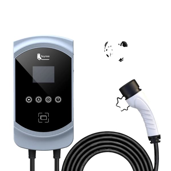 EV-lader, 7,6 kW / 11 kW / 22 kW effektmuligheder, smart app-kontrol,TYPE2, 22KW 32A 3 fase