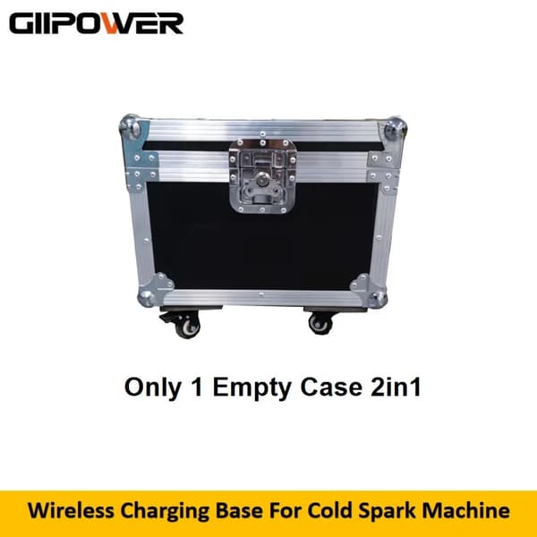 Trådløs opladningsbase, 900W maksimal output, 24V 15Ah batterikapacitet,1 Flightcase, Sort