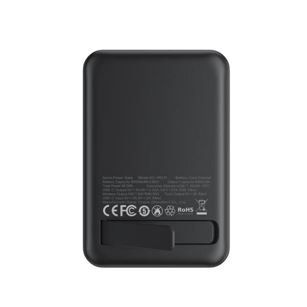 XO Powerbank 10000mAh magneettisella latauksella 20W - Svart