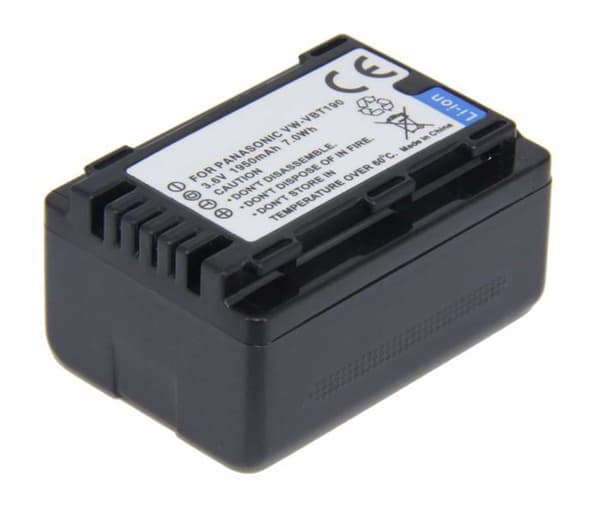 Amsahr - BT-PANVWVBT190-1CT - Klass A Battericeller (2800-nbspmAh, 7,4-nbspV) för Panasonic VW-vbt190-nbspGrå