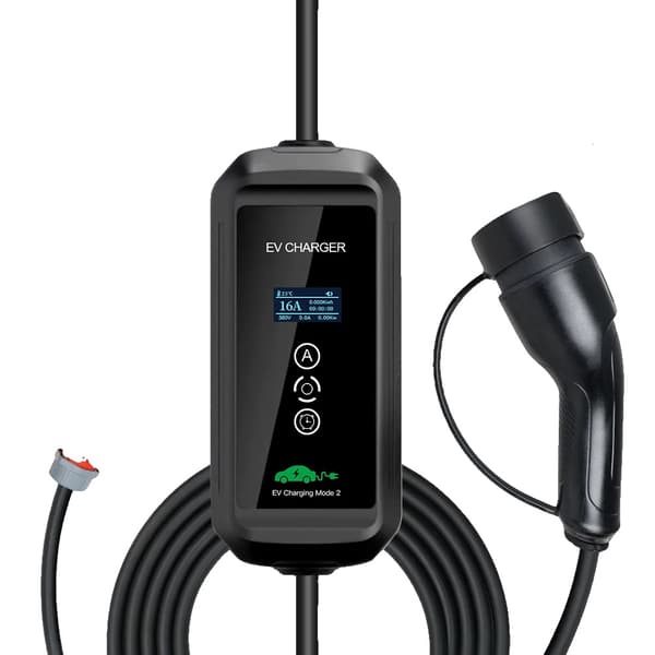 Kannettava sähköauton laturi, 11 kW teho, säädettävät virta-asetukset,TYYPE2, 16A 3P TYYPPI2 11KW 5m
